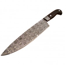 Damascus handmade chef knife beautiful structure with free leather sheath